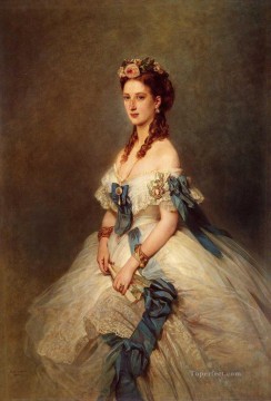 フランツ・クサヴァー・ウィンターハルター Painting - アレクサンドラ プリンセス オブ ウェールズ 王室の肖像画 フランツ クサヴァー ウィンターハルター